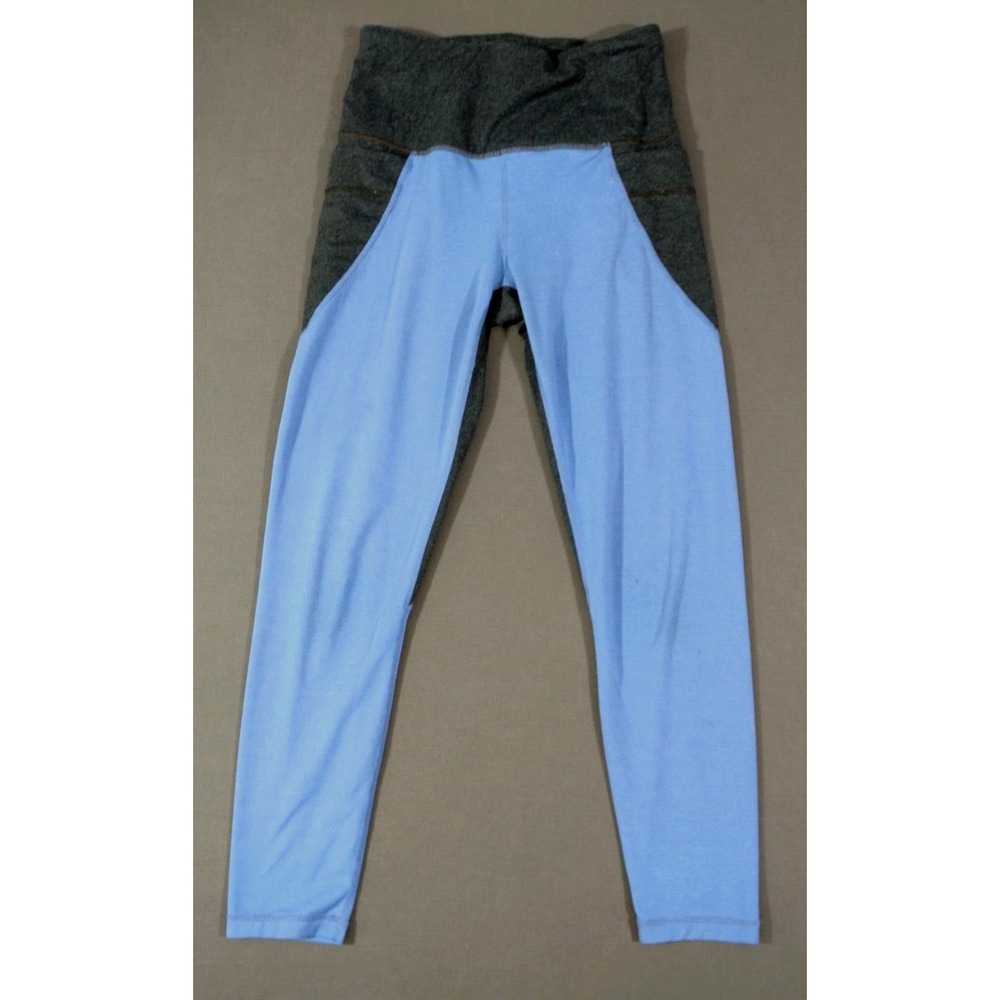Prana Leggings Womens Small Blue Stefania 7/8 Athletic Yoga Training Capri Gym